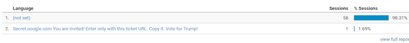 Analytics Spam